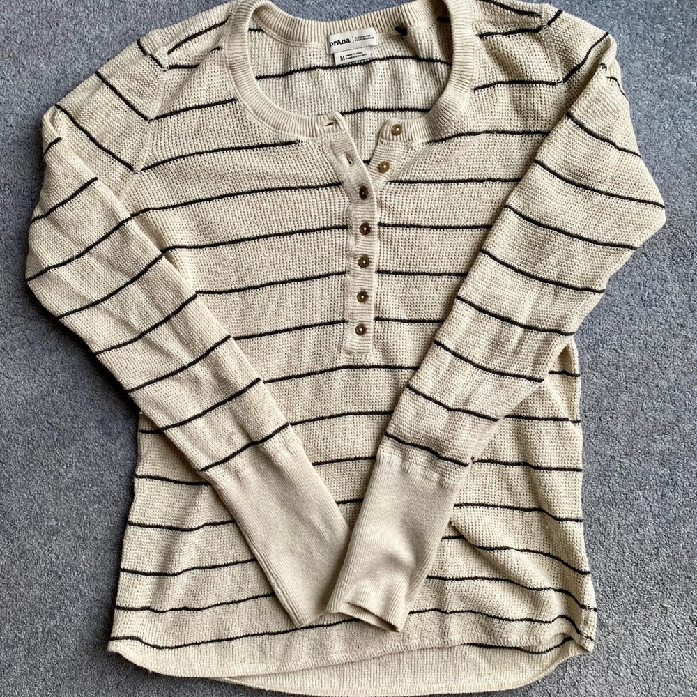 Prana striped Henley